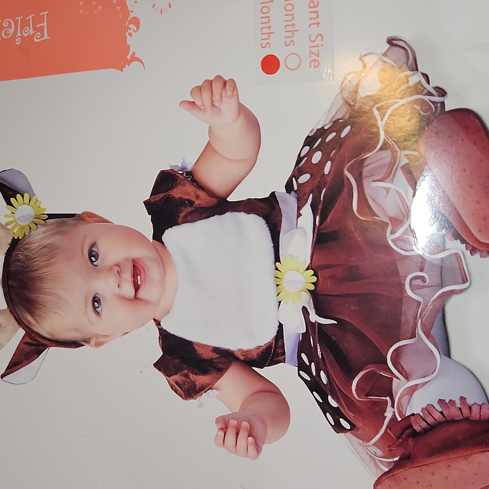 Infant Costume "FRIENDLY FAWN" Size 12-18MTHS